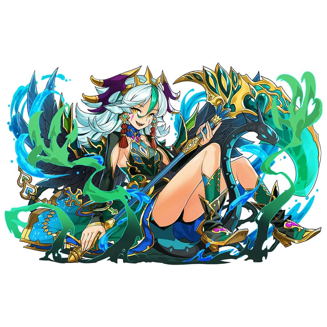 のインスタグラム：「近日、日本版で登場する新モンスターイラストを公開！ Here's a sneak peek at the new monsters coming soon to the Japan server! #パズドラ #公式 #安達洋介 #茶壱 #NINNIN #PAD #PuzzleAndDragons #Official #puzzle #dragon #YosukeAdachi #Saichi #퍼즐앤드래곤 #퍼드」