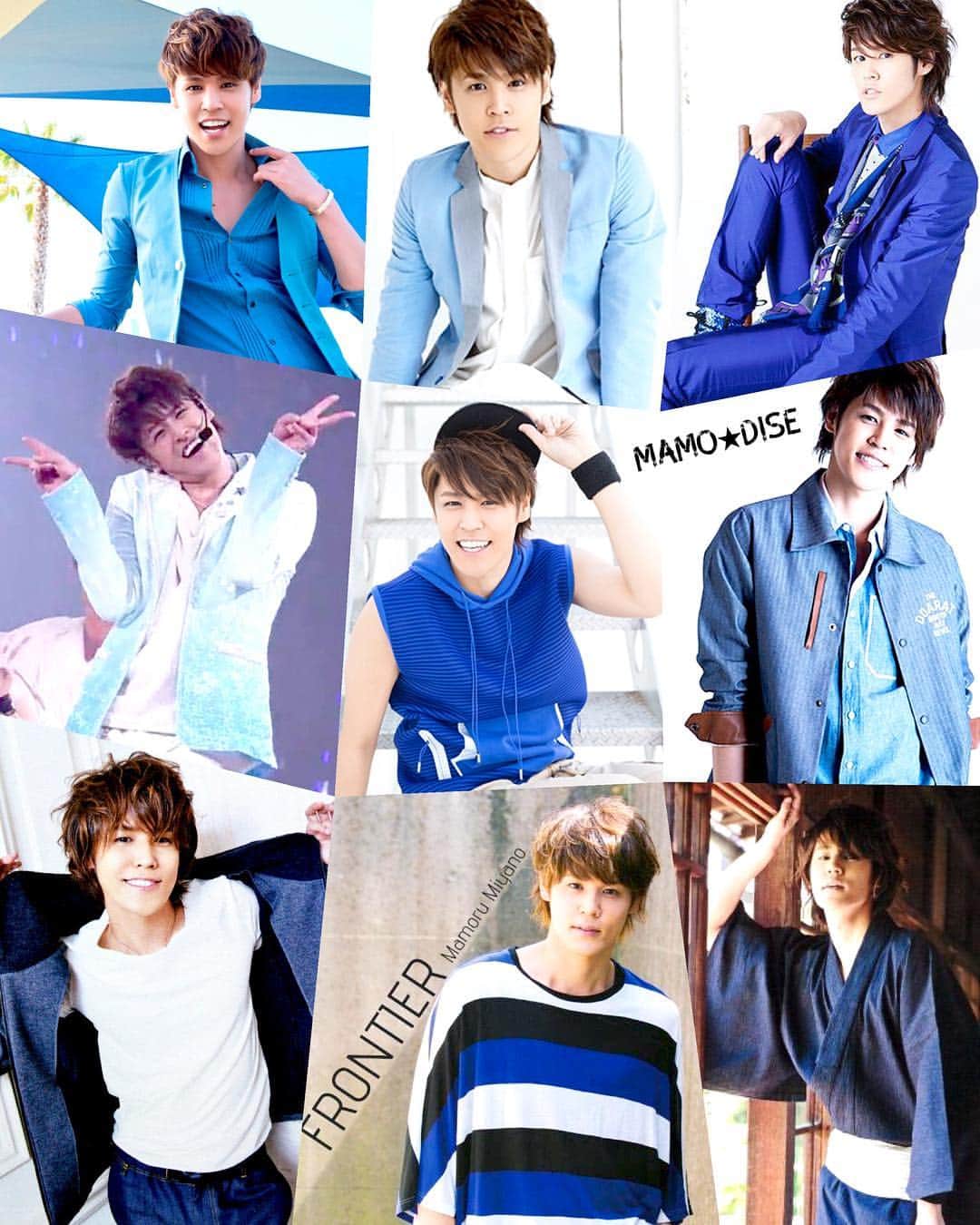宮野真守のインスタグラム：「🌸 --- Mamo in BLUE 🔷💧🔵Ⓜ️💙🎽 --- #宮野真守 #miyanomamoru #mamorumiyano #声優 #seiyuu」