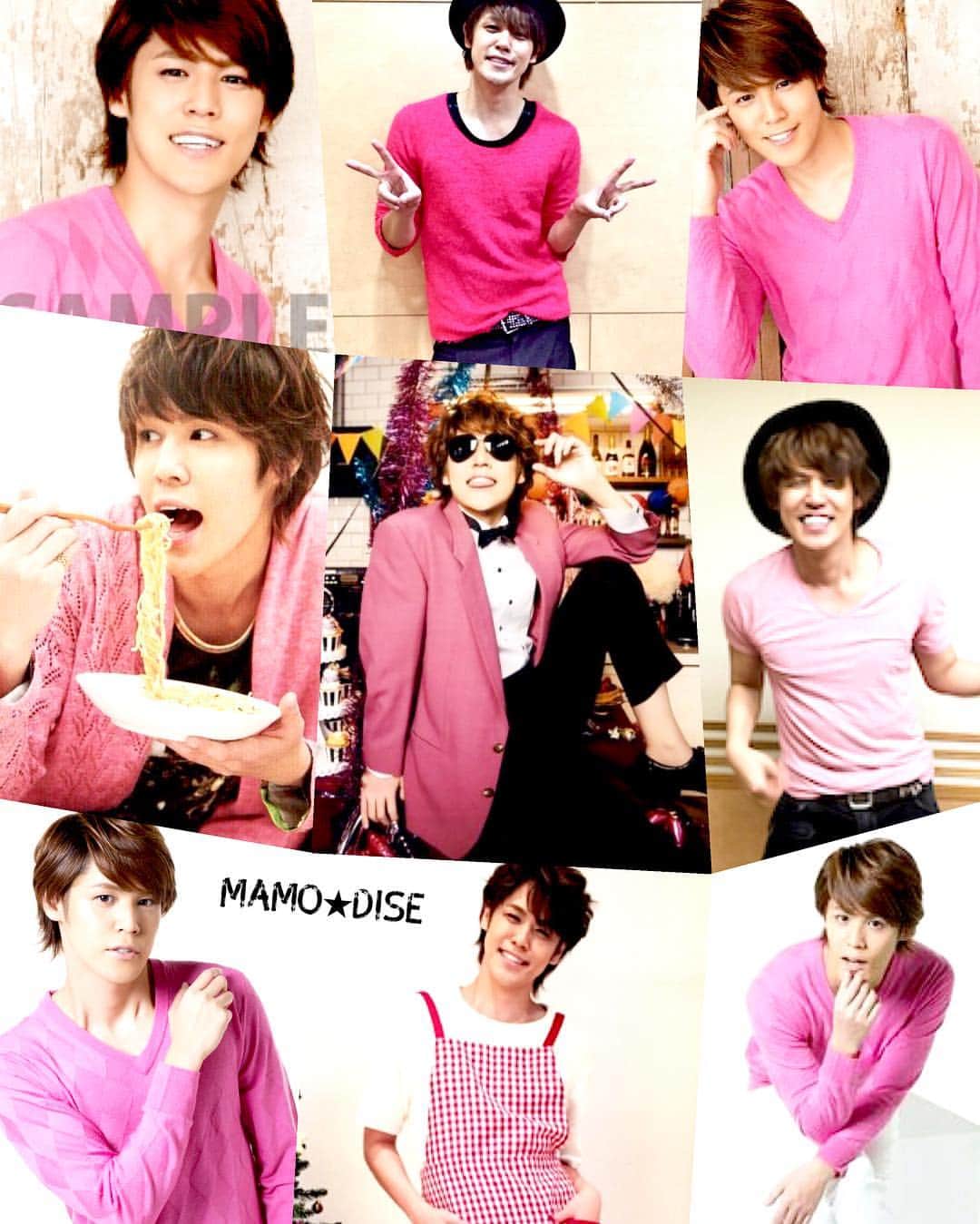 宮野真守のインスタグラム：「🌸 --- Mamo in PINK 💝🎀🍧🍥🌸💖🌂 --- #宮野真守 #miyanomamoru #mamorumiyano #声優 #seiyuu」