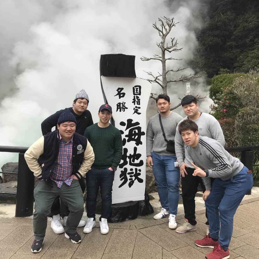 木津悠輔のインスタグラム：「みんなまた来てね！！ #大分#別府#卒業旅行」