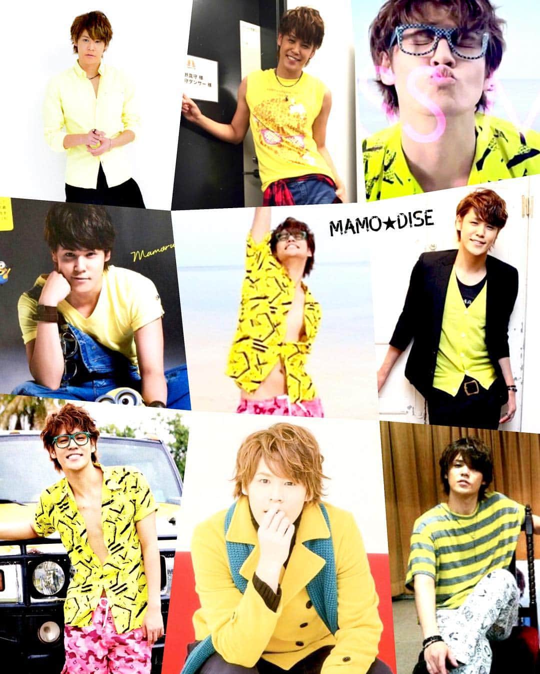 宮野真守のインスタグラム：「🌸 --- Mamo in YELLOW ⚠️🔆💛📒🌼🌕⭐️ --- #宮野真守 #miyanomamoru #mamorumiyano #声優 #seiyuu」