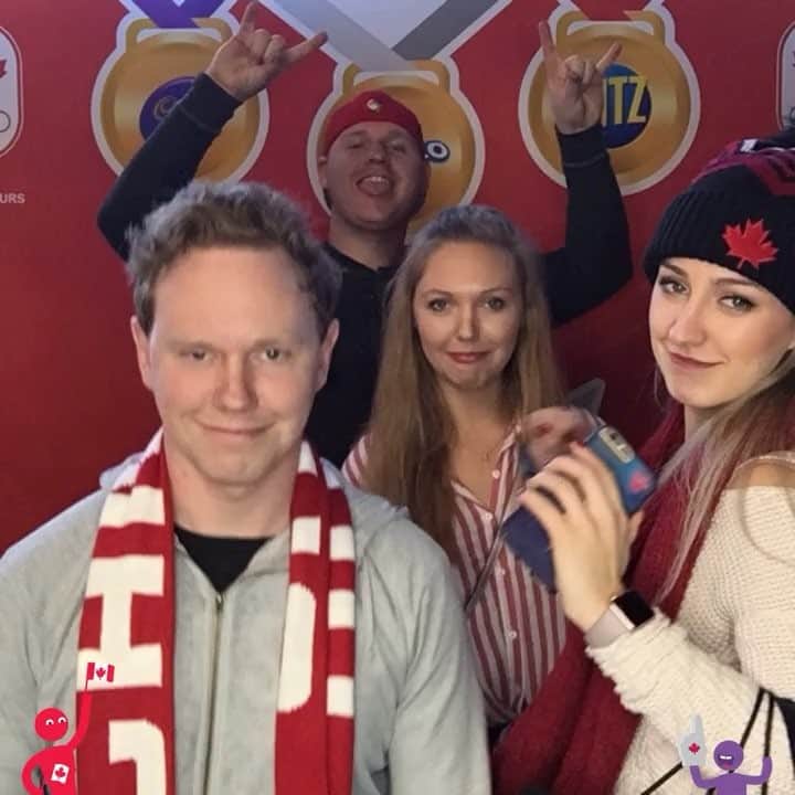 アレクシ・ギレスのインスタグラム：「We’re here and ready to watch @pipergilles and @pauldpoirier !!! ❤️🙌🙏🇨🇦👏😂😜😘 @toadgills @mtndragonjeep @shelbygilles @sprtsmd - • #gillesgangtakespyeongchang #gillesgang #olypics #pyeongchang2018 #teamcanada #canadahouse #silly #siblinglove #siblings #laugh #love #gopiperandpaul #icekating #travel #traveler #southkorea #becourageous」