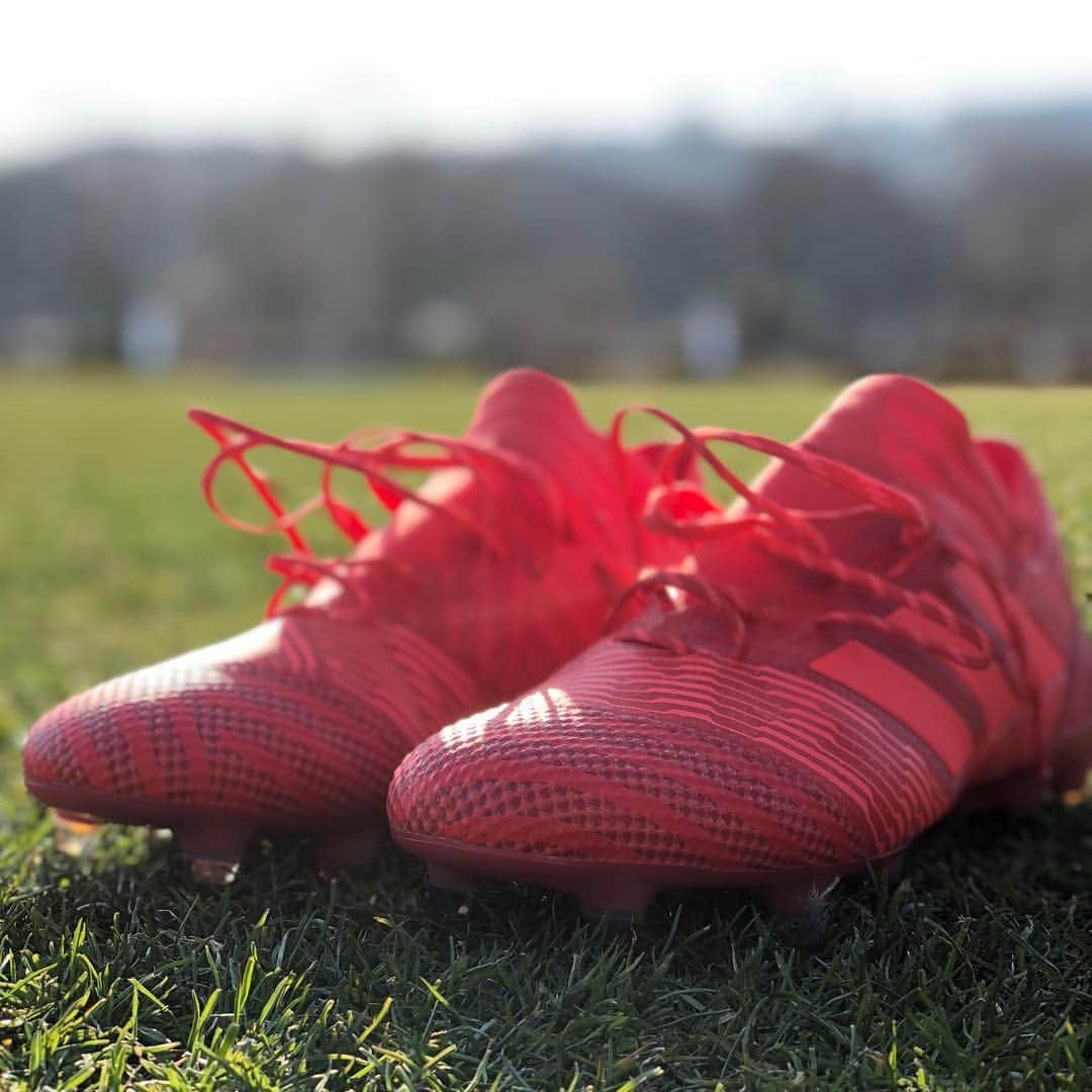 高野遼のインスタグラム：「今年もadidasさんにお世話になります！ 凄くいいスパイクなので皆様も是非👍 #adidas #NEMEZIZ #COLDBLOODEDPACK」