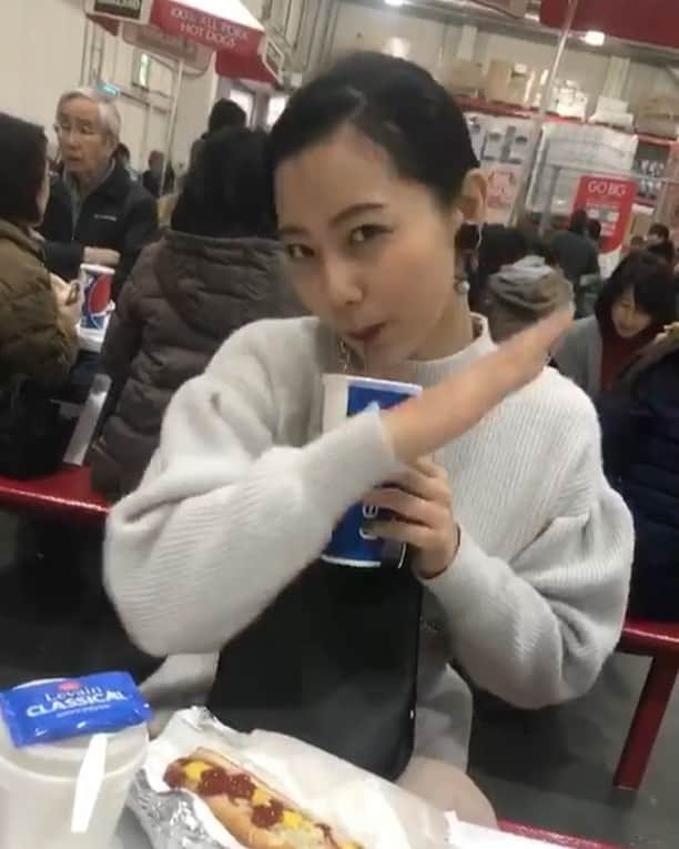 工藤綾乃のインスタグラム：「なんだかんだで初めて🌞#costco」