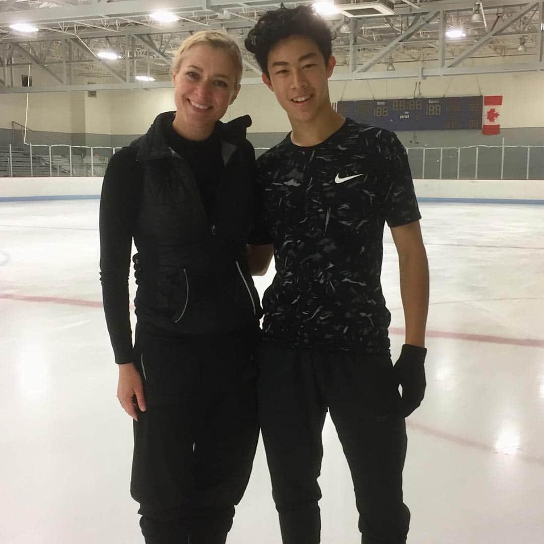 シェイ＝リーン・ボーンのインスタグラム：「@nathanwchen What an extraordinary way to rise up. You are a force to be reckoned with! Can’t wait to see you perform at the Worlds.  #pyeongchang2018 #olympics #nemisis ❤️🕺❤️💪🏻」