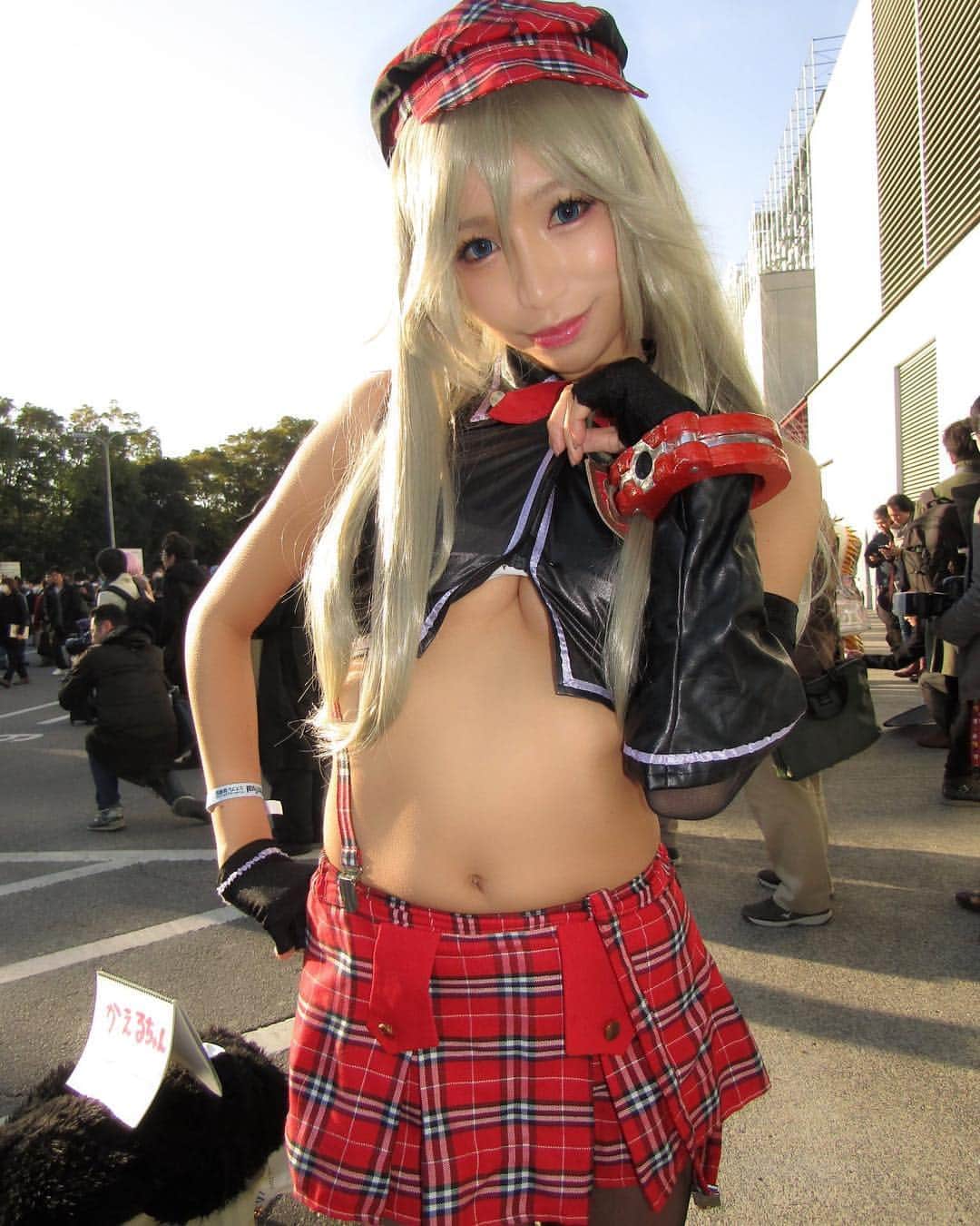 かえるちゃんさんのインスタグラム写真 - (かえるちゃんInstagram)「またまた ゴッドイーター アリサ❤️ #ゴッドイーター #godeater #コスプレ #コスプレイヤー #おへそ #下乳 #cosplayer #cosplay #japanesegirl #japan」2月22日 8時18分 - k.kaeru