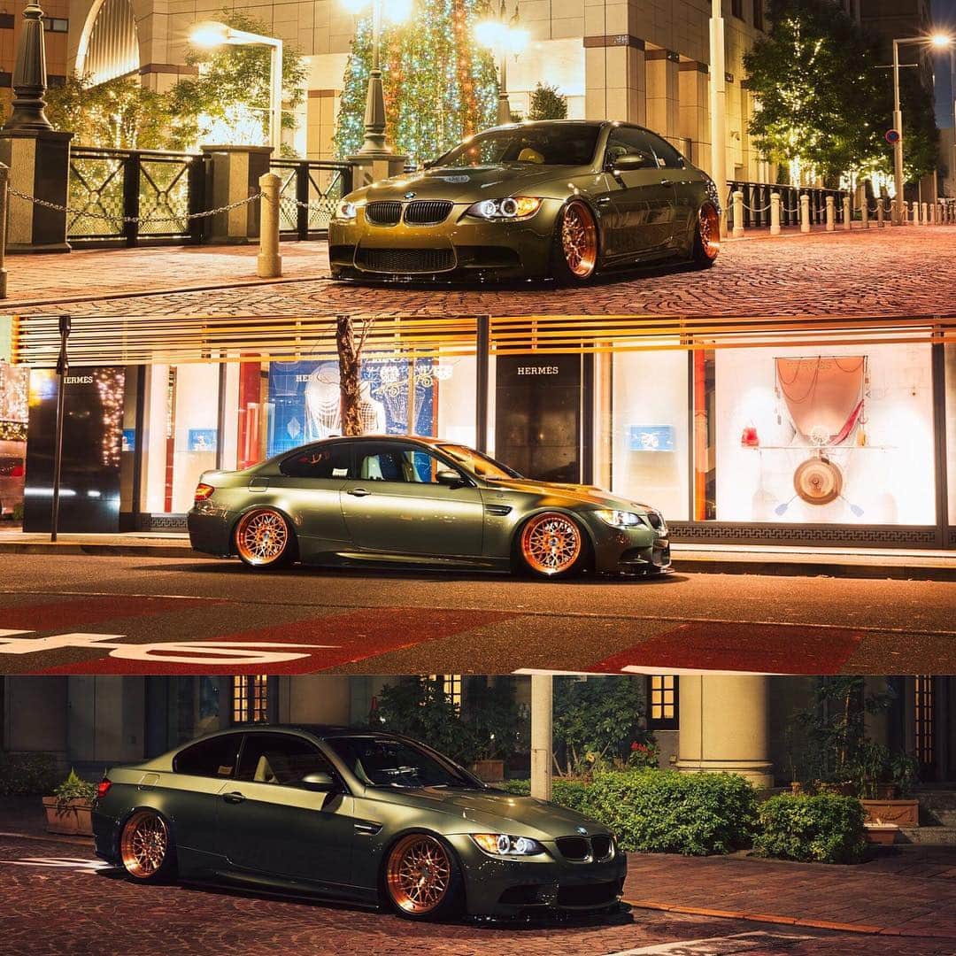 Fieldstone1993のインスタグラム：「DUKEDYNAMICS BMW M3  @dukedynamics_japan  @dukedynamics  @pokal_wheels  @kohlenstoff_tuning  @air_lift_performance  @air_lift_performance_jp  @yaitaautoworks  #bmwm3  #bmw #airliftperformance  #pokalwheels  #kohlenstoff_tuning #自動車写真家」