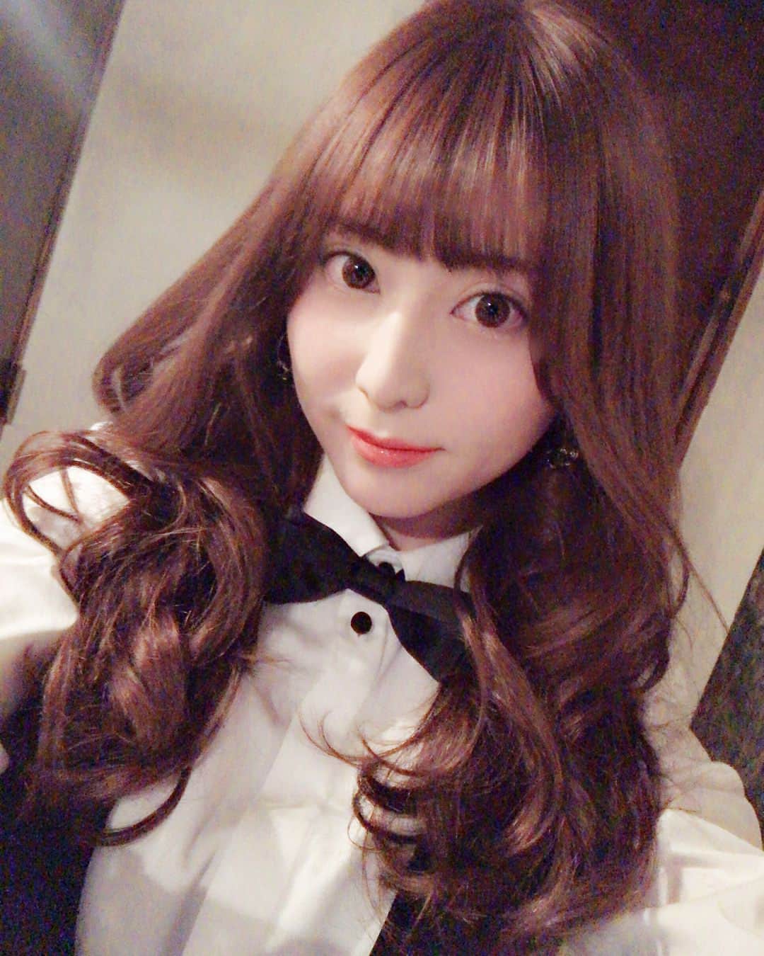 堀尾実咲のインスタグラム：「🍸💜 #BAR」