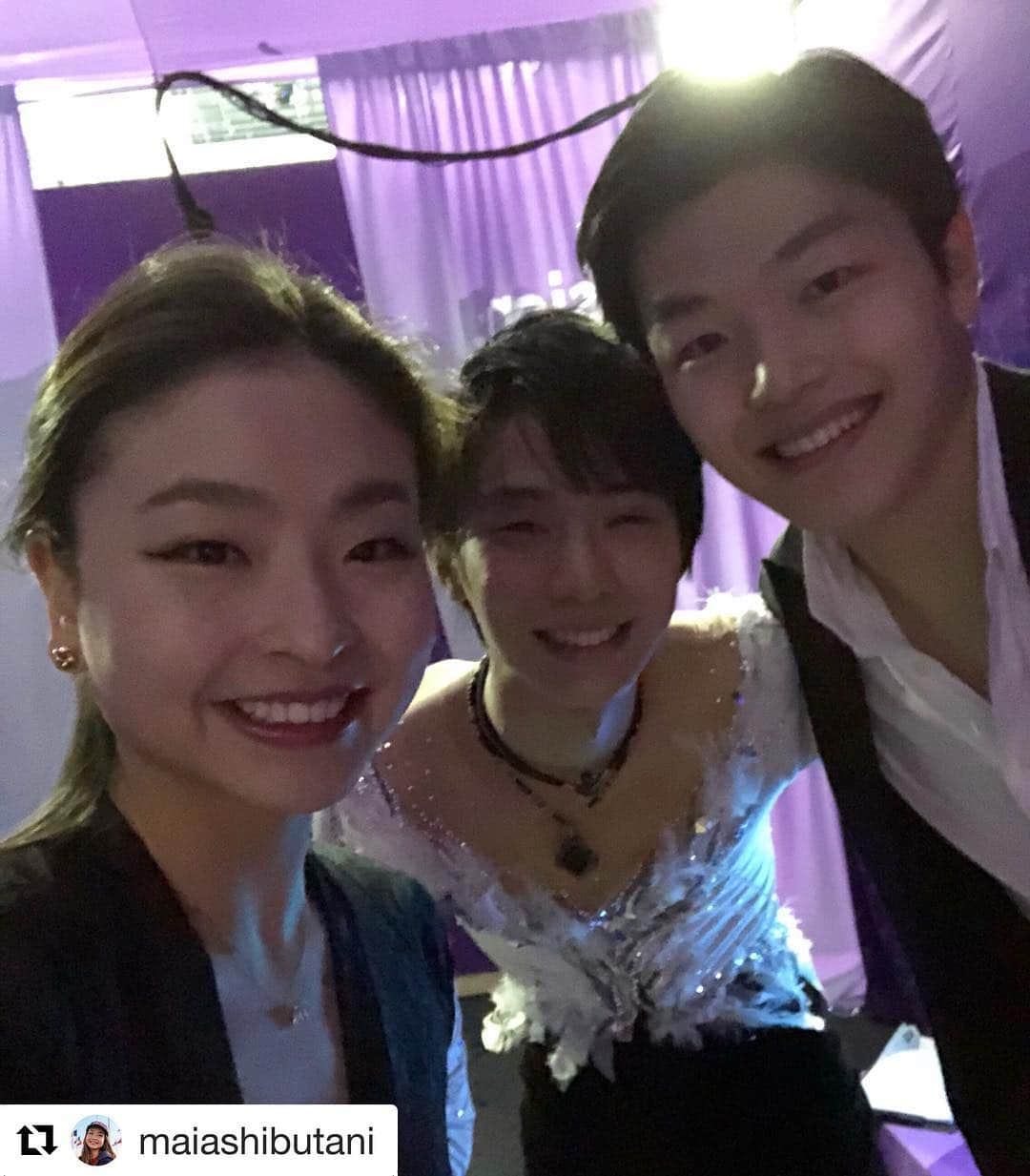 国際オリンピック委員会さんのインスタグラム写真 - (国際オリンピック委員会Instagram)「#羽生結弦 選手とアイスダンスのシブタニ兄妹⛸❤️ @maiashibutani ・・・ Exhibition ✅ Time to pack and get ready for the Closing Ceremony!」2月25日 14時08分 - gorin