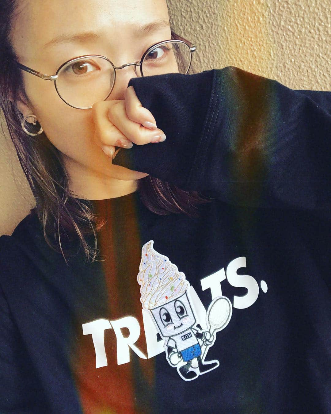 野尻美穂のインスタグラム：「🍦🍦🍦 #kith #kithtreats #softcream」
