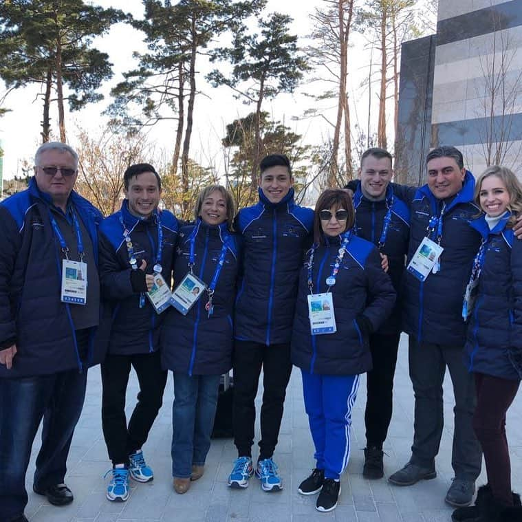 オレクシイ・ビチェンコのインスタグラム：「#pyeongchang2018#olympics#olympicvillage#korea#teamisrael#olympicgames#gangneung#🇮🇱#🇰🇷」