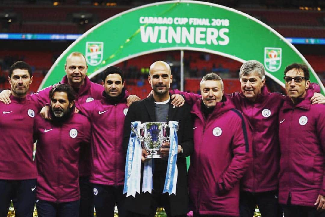 ミケル・アルテタさんのインスタグラム写真 - (ミケル・アルテタInstagram)「Proud of the effort we put and the result we got! Congratulations to @mancity and @arsenal for a great #carabaocupfinal」2月26日 4時56分 - mikelarteta