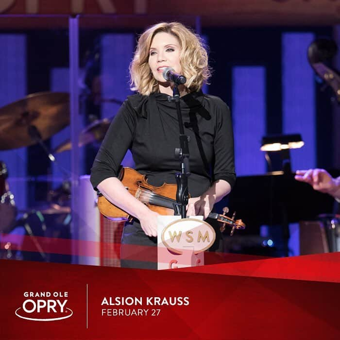 アリソン・クラウスのインスタグラム：「TOMORROW: Alison will be performing with The Isaacs at The Grand Ole @Opry.  Tickets available now. Link in bio.」