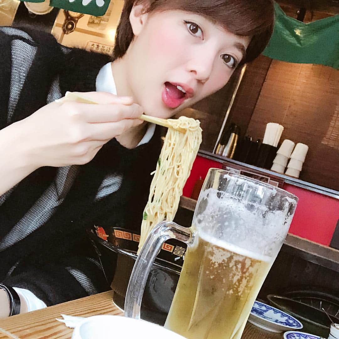 のインスタグラム：「Ramen&Beer🍥🍥🍥 #fukuoka #ramen #hakata #ichiranramen #lunch #ichiran #一蘭 #foodie #foodielife」