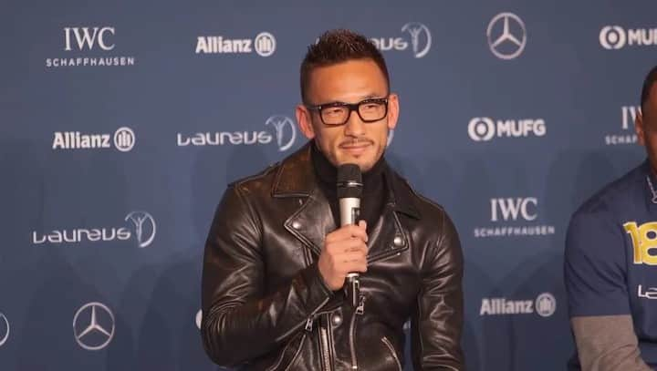 中田英寿のインスタグラム：「Press Conference With Raul #HidetoshiNakata And Cafu , Laureus World Sports Awards.  #中田英寿 #nakata #中田英壽 #나카타히데토시」