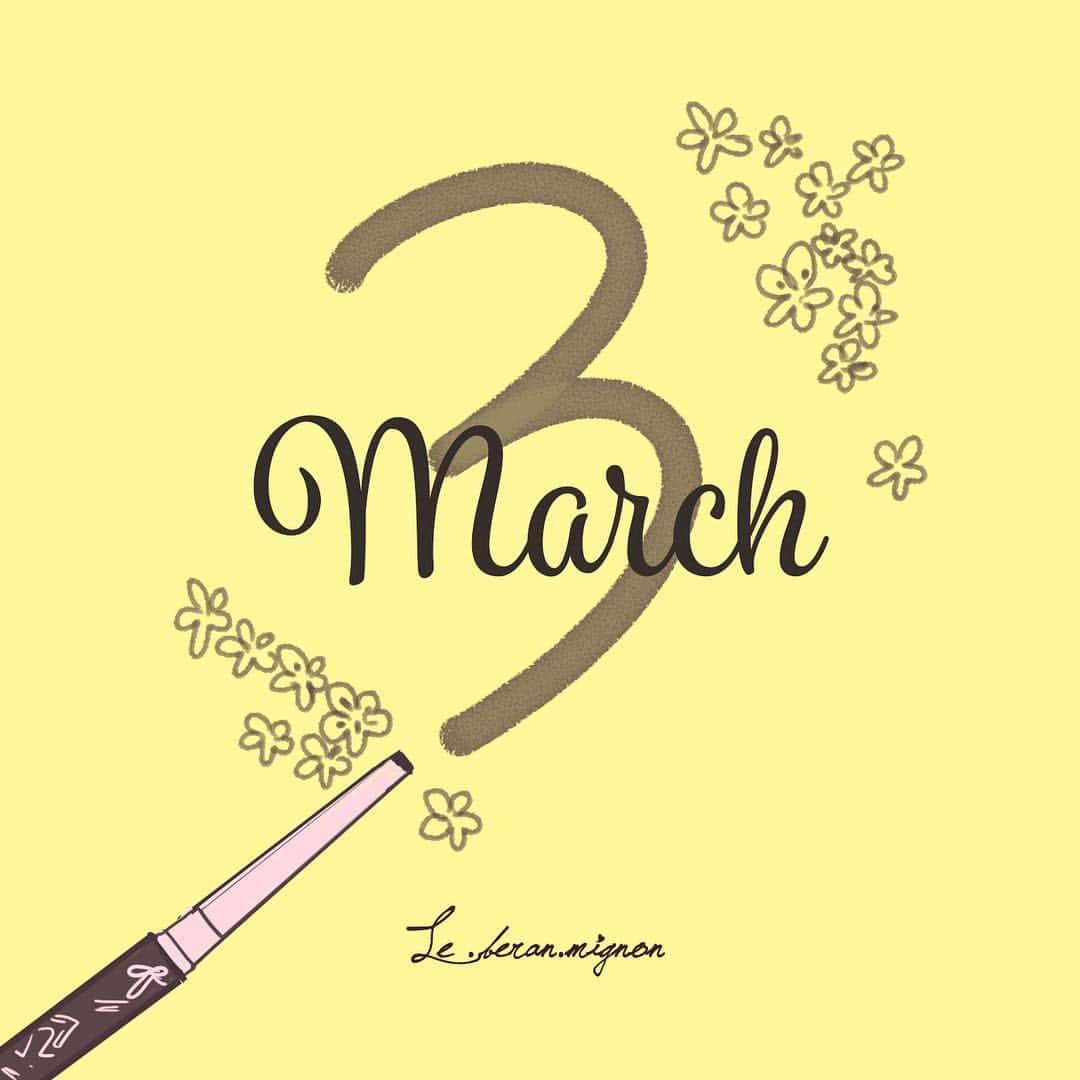 Le・beran・mignon_officialのインスタグラム：「Hello March🎀 あたたかくなると メイクを少しだけ変えてみたくなりませんか😊🌸？ そんな乙女心も満たしてくれる #ルベランミニョン シリーズで目指せ乙女度ランクUP☆*:.｡. o(≧▽≦)o .｡.:*☆💓💓💓 #make #makeup #cosme #beauty #woman #girl #art #paris #pink #日本 #美容 #化粧品 #リップ #ルージュ #マスカラ #アイブロウ #アイシャドウ #アイライナー #winter #恋コスメ #プチプラ #プチプラコスメ」