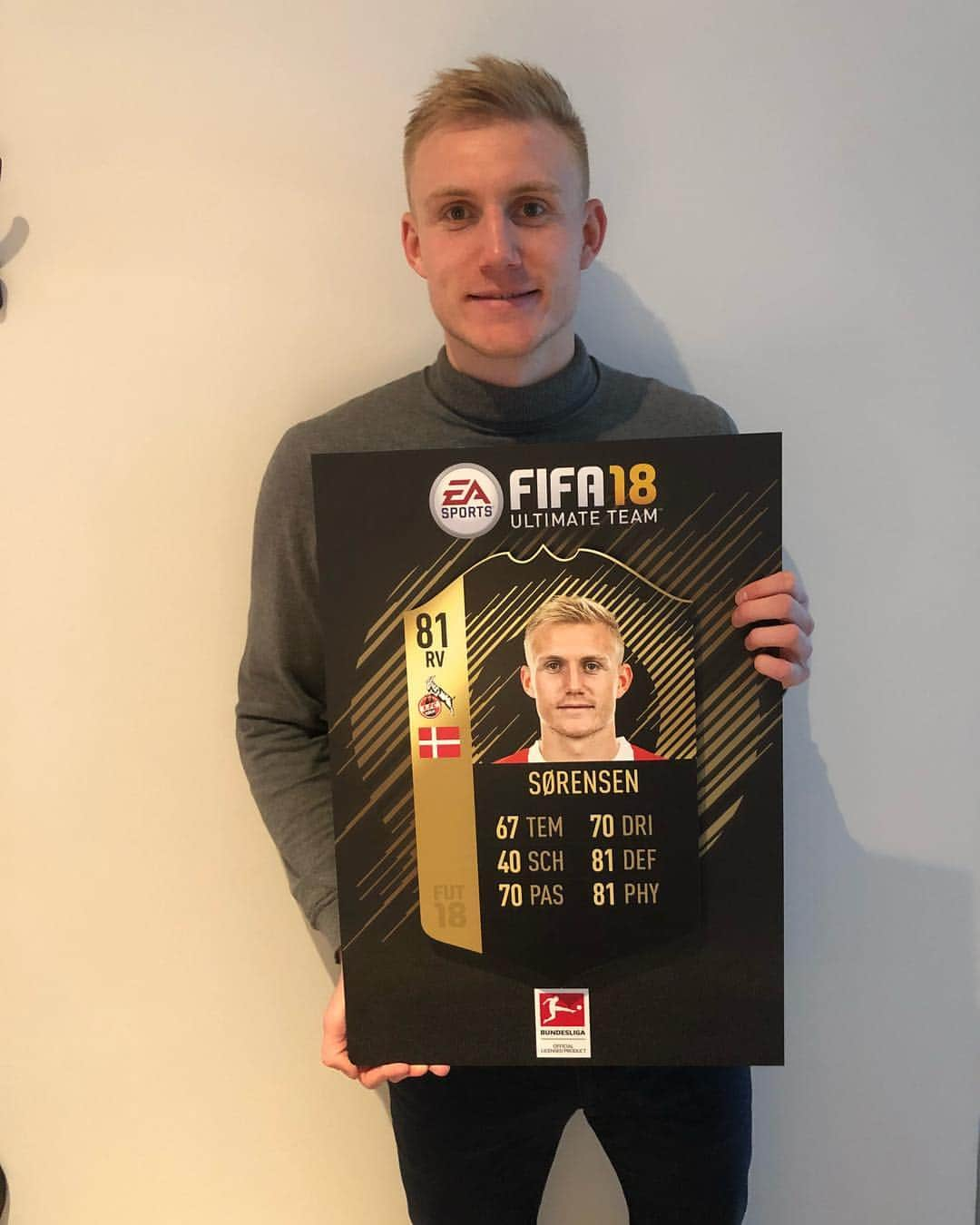 フレデリク・ソーレンセンのインスタグラム：「@easportsfifa @easportsfifa_de #FIFA18#FUT#derbysieger#effzeh」