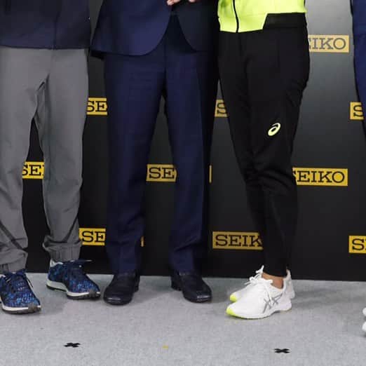 福島千里のインスタグラム：「. TEAM SEIKO 💛💛💛💛💛 #seiko #棟朝銀河 選手 ※是非とも大きい画像はプロフィール画面を見てください♬」