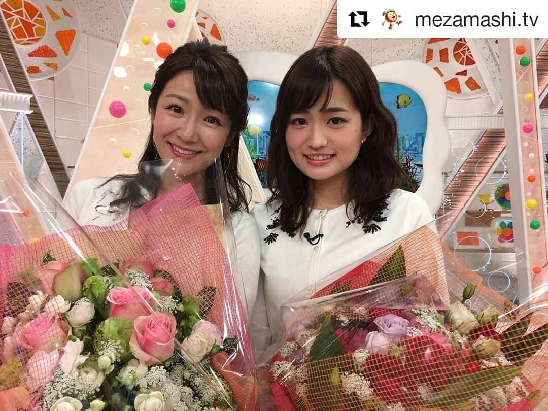 長野美郷のインスタグラム：「みなさま ありがとうございました💝 ✨✨✨✨✨✨✨✨✨✨ #Repost @mezamashi.tv (@get_repost) ・・・ 長野美郷キャスターと篠原梨菜キャスターは今日が最後の出演⏰ 今までありがとうございました🌟 #めざましどようび #めざましテレビ #長野美郷 #篠原梨菜」