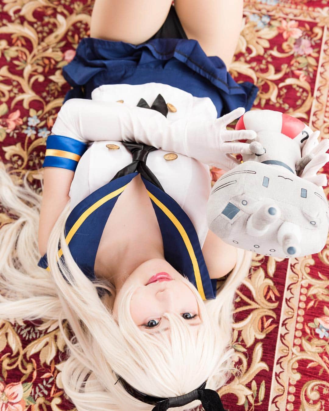 のインスタグラム：「ぜかましちゃん Twitter@akagikuro Follow me💓  #コスプレ #cosplay # #anime #selfie #photography #otaku #girl #subcultures #japanese #japan #艦これ #kancolle #艦隊これくしょん #島風 #shimakaze #shimakazecosplay」