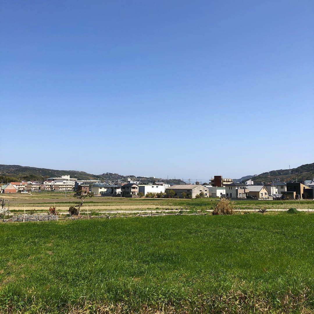 ハルのインスタグラム：「雲ひとつない日が三日連続で続いた。 明日も晴れるかな？」