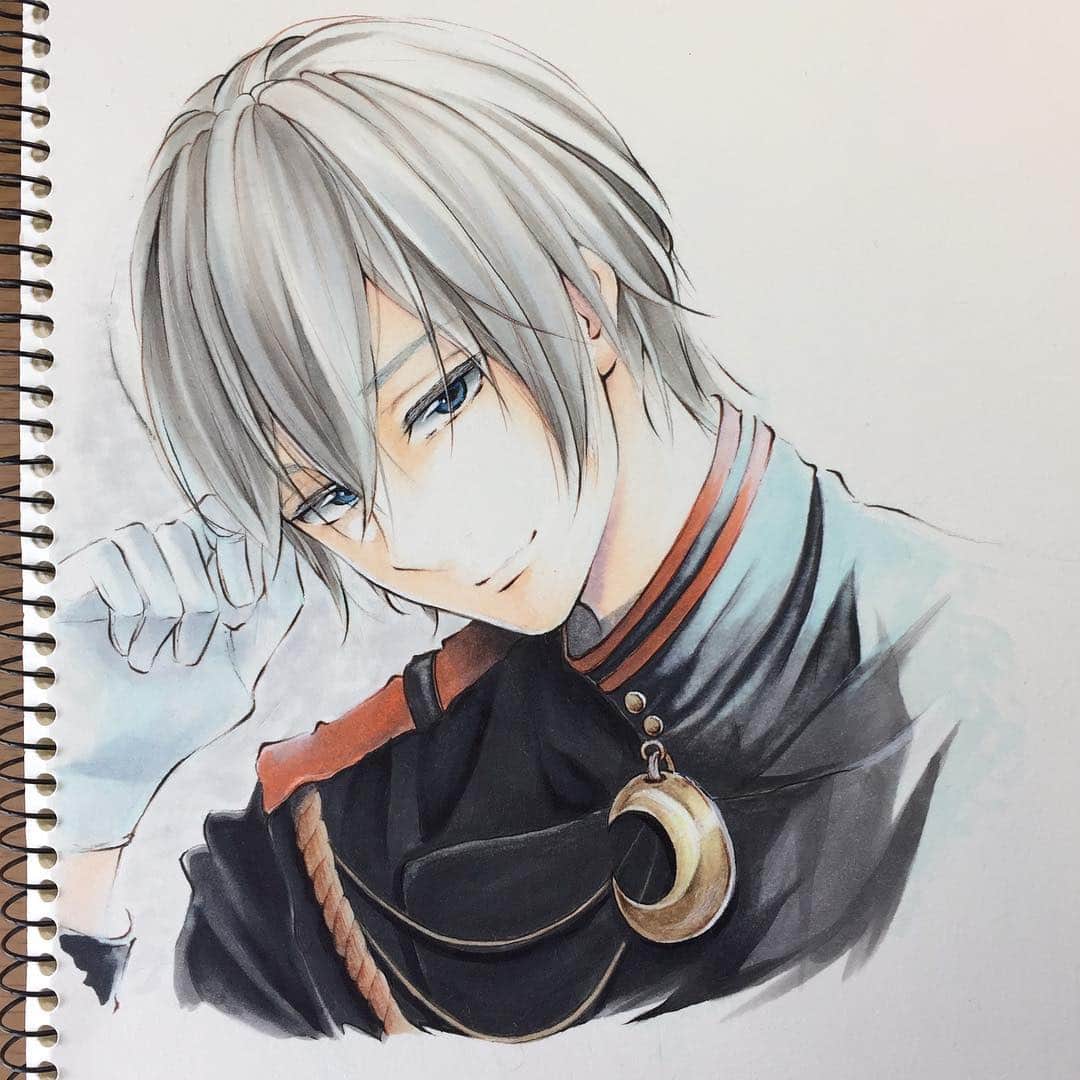 咲良りえさんのインスタグラム写真 咲良りえinstagram なんとも似てないけど 大好きな深夜さん 色塗りも完成 Owarinoseraph 終わりのセラフ 柊深夜 Art Drawing Copic Illustration Doodling Sketch Anime Animeboy Animedrawing