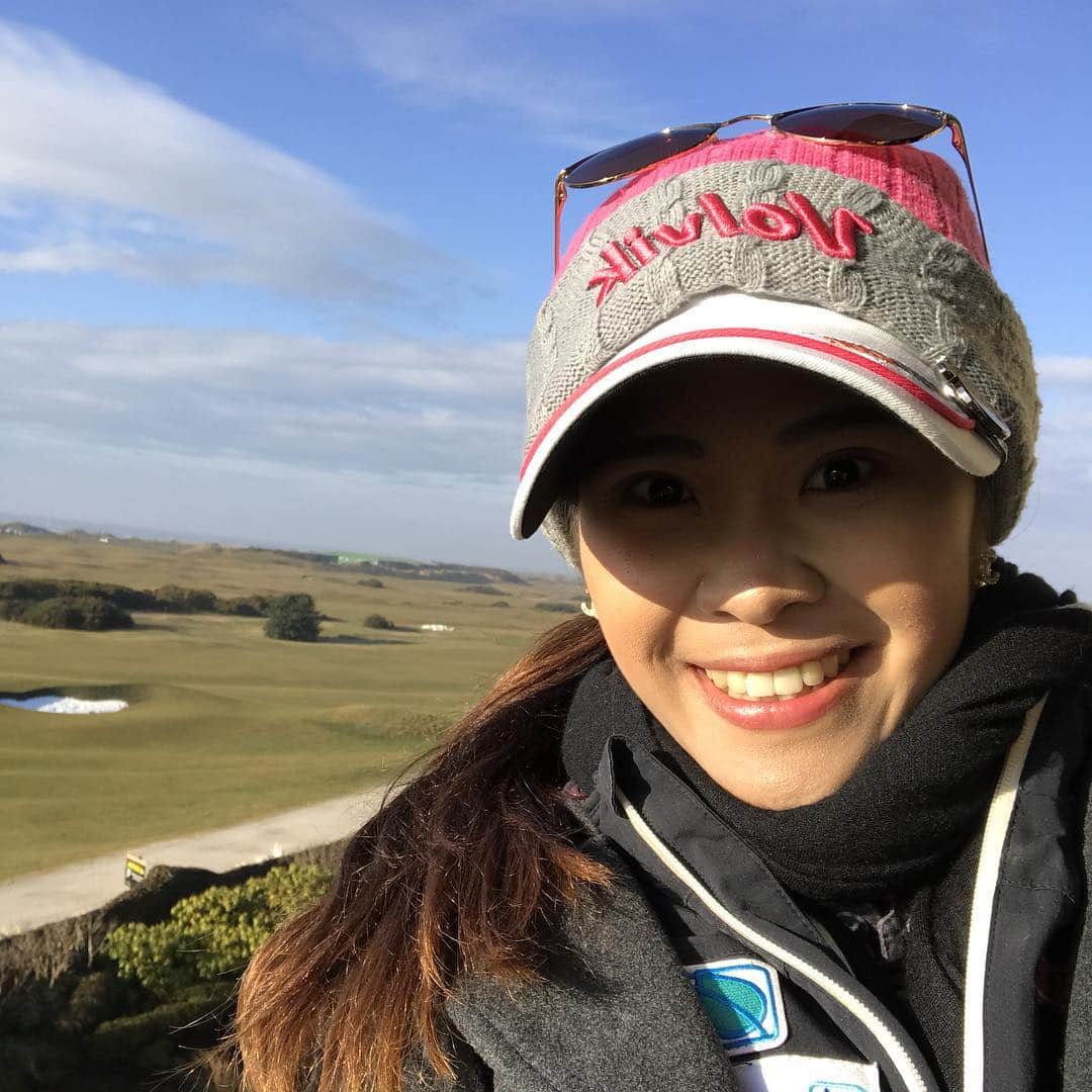 ポーナノン・ファトラムのインスタグラム：「Good morning😊💕 #homeofgolf⛳️」