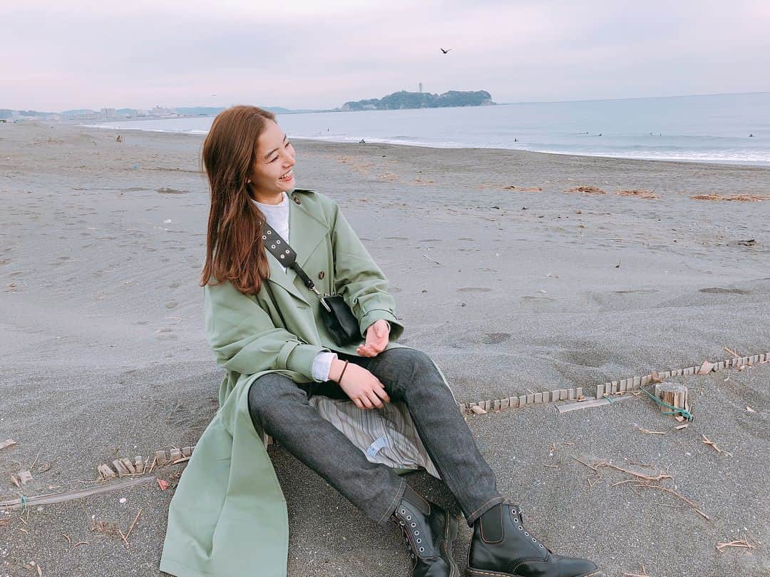 新木優子さんのインスタグラム写真 - (新木優子Instagram)「ゆったり浜辺を散歩しながら楽しかったな〜♡辻堂〜☺️」3月8日 18時23分 - yuuuuukko_