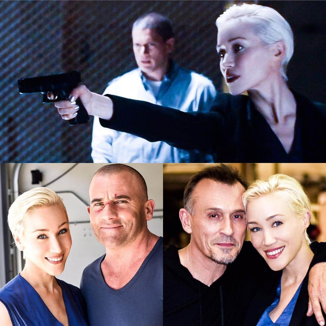 マリーナ・べネディクトのインスタグラム：「I am always overwhelmed by the love I receive from the #PrisonBreak #WorldWide #Family .... Love you guys! Let’s do it again. #LetsDoItAgain #ItsSoGoodToBeBad @prisonbreak  #marinabenedict #robertknepper #dominicpurcell  #AandW #tbag #lincolnburrows @dominicpurcell @robert_knepperofficial #Unstoppable #NoLimits  @myspiritdances 👑 @robert_knepperofficial 🎀 @dominicpurcell 🔥」