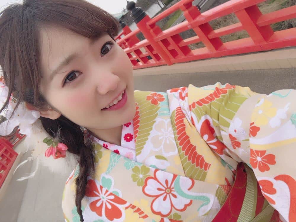 夏川愛実のインスタグラム：「ㅤㅤㅤㅤㅤㅤㅤㅤㅤㅤㅤㅤㅤㅤㅤㅤㅤㅤㅤㅤㅤㅤㅤㅤㅤㅤ  着物は純粋に可愛いと思って選んだら 意外と黄緑多めで さすがわたしとおもった🙋‍♀️ ㅤㅤㅤㅤㅤㅤㅤㅤㅤㅤㅤㅤㅤ #着物#小紋着物#撮影会#エモーション撮影会 #清洲城#春 #おーえすゆー#名古屋#大須#大須商店街#アイドル#osu_idol#osu#idol#7期生#黄緑色#黄緑#きみどり#あみーご#夏川愛実」
