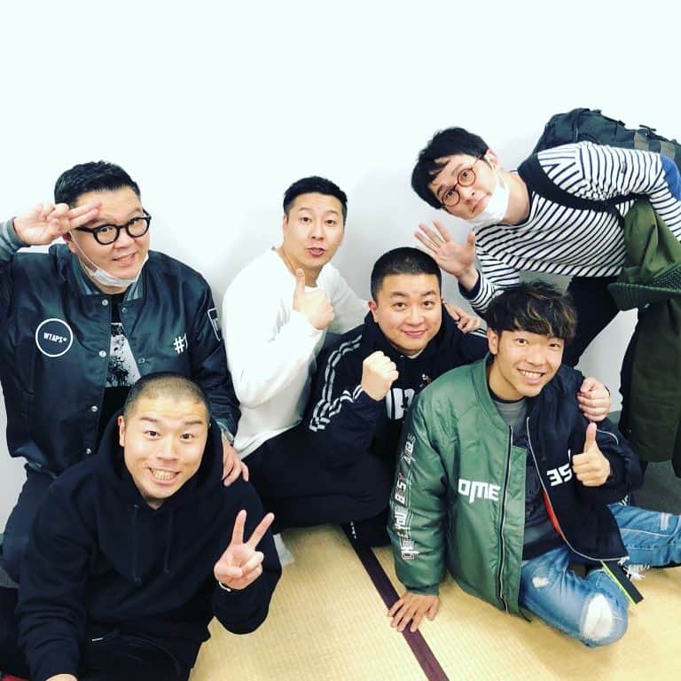 長田庄平のインスタグラム：「ヨコヅナ3また次回お会いしましょう！ #満員御礼 #アキナ #シソンヌ #チョコレートプラネット」