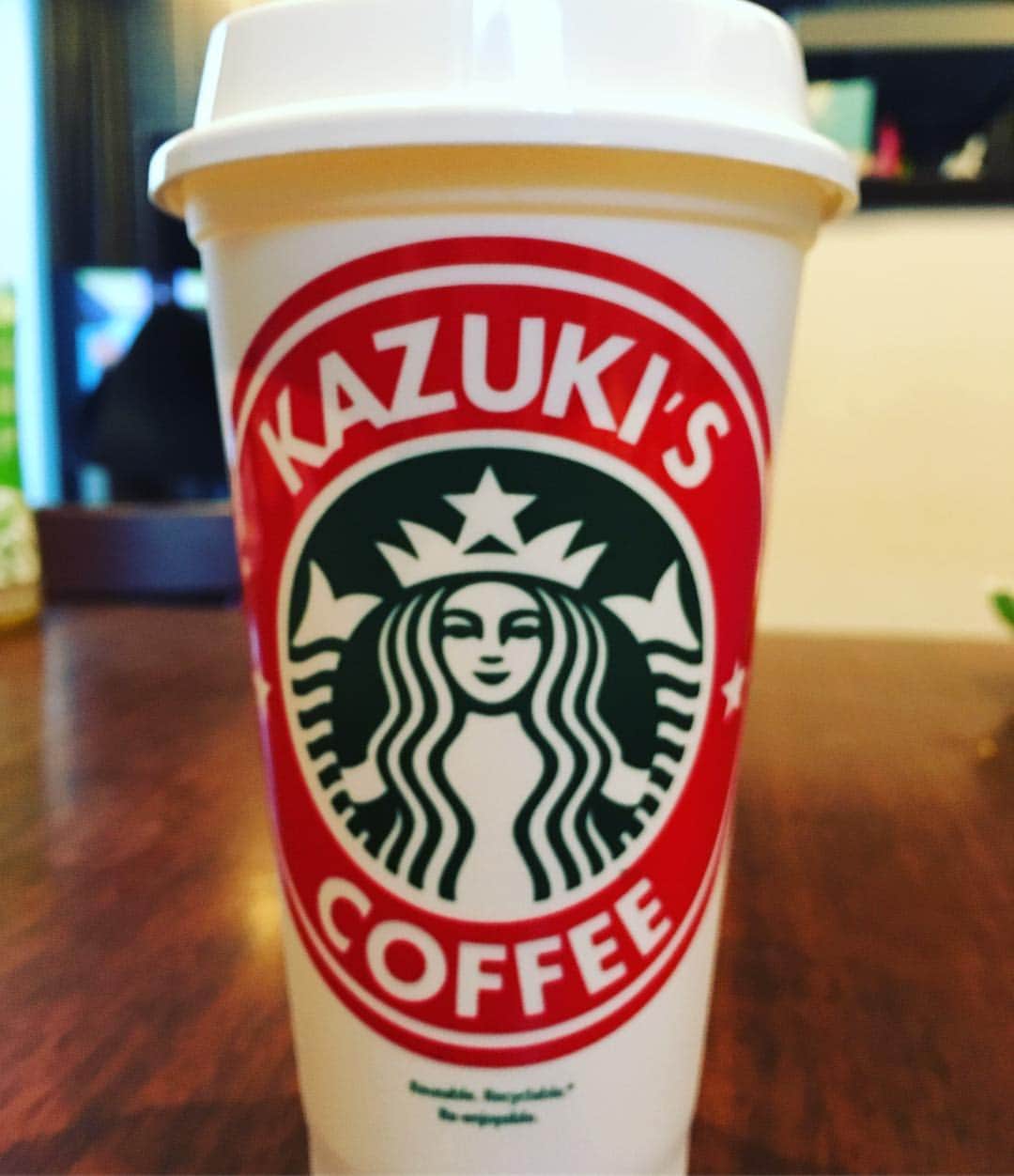 吉見一起さんのインスタグラム写真 - (吉見一起Instagram)「弟夫婦から頂いた名前入り#タンブラー コーヒー好きには最高です 結果が大事な時期になってきた でも僕は#プロセスを大事にする」3月12日 19時39分 - kazukiyoshimi_official