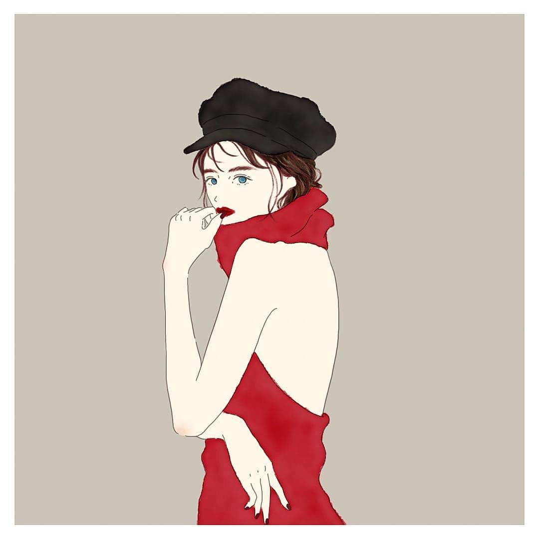 古谷有美さんのインスタグラム写真 - (古谷有美Instagram)「🍫 楽しみなイラストのお仕事 着々と進行中です 来月にはお知らせできるといいな ・ ・ #みんみん画伯 #girl#red#rosy#whatabeaut」3月12日 22時30分 - yuumifuruya