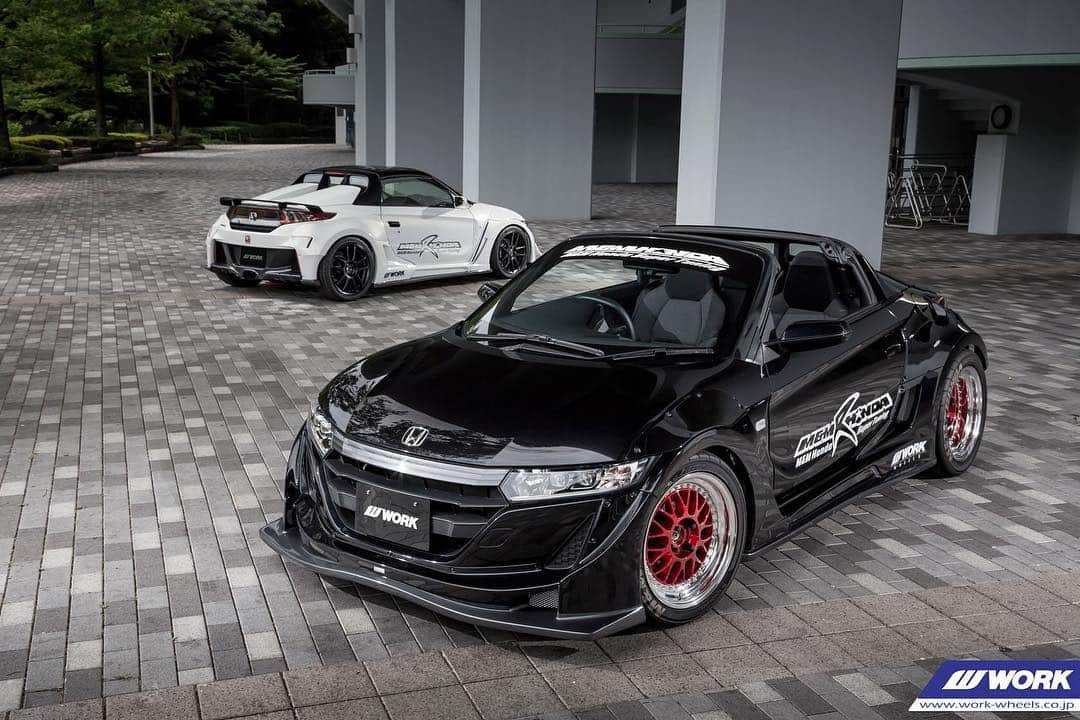 WORKさんのインスタグラム写真 - (WORKInstagram)「@mandmhonda HONDA S660 on WORK Meister M1 (black S660) and WORK Emotion CR Kiwami (whiteS660) #artofwheel」3月14日 9時04分 - workwheelsjapan