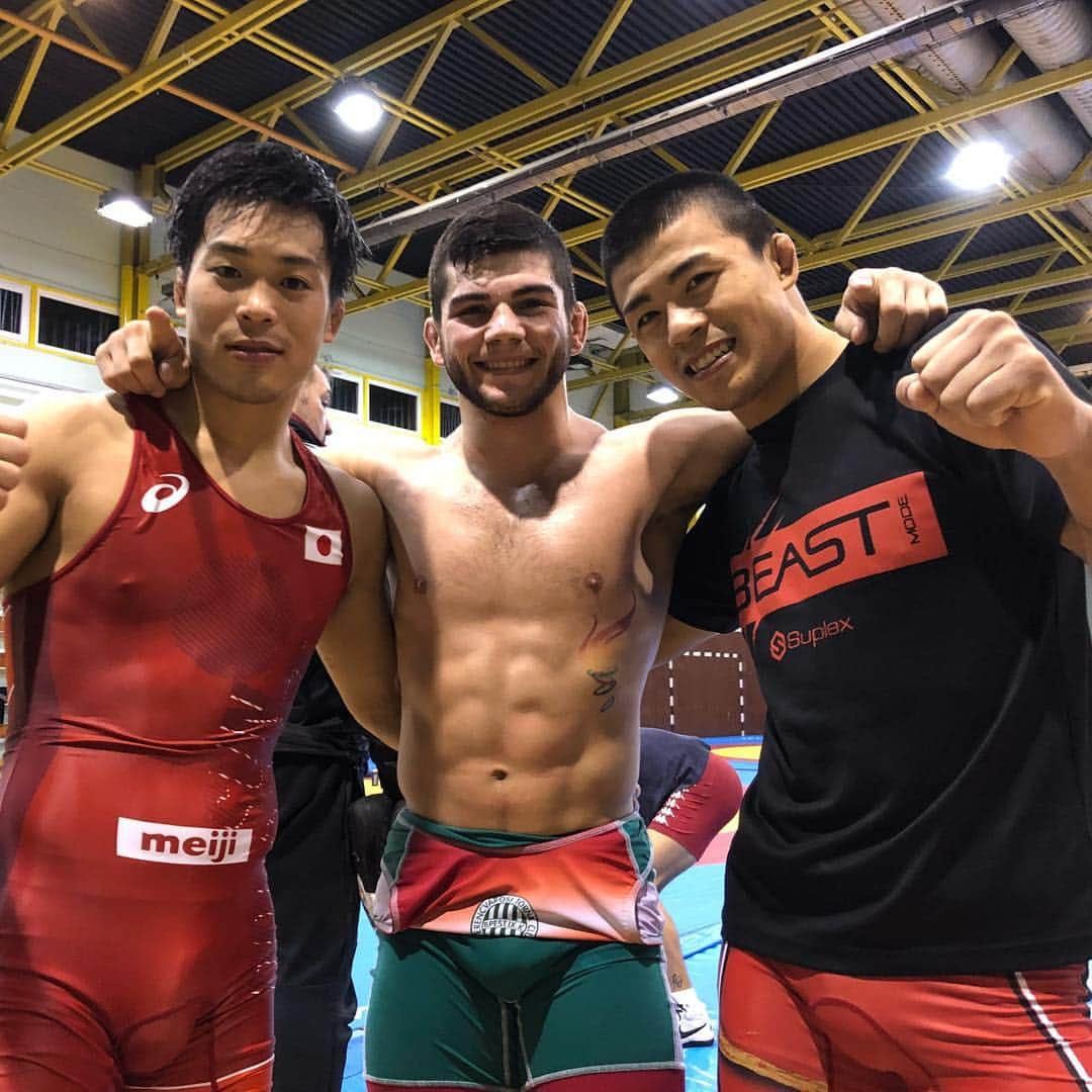 文田健一郎のインスタグラム：「ハンガリーでの練習は明日でラスト！🇭🇺 明後日からブルガリア🇧🇬（国旗そっくりや🙄） Tomorrow is the last practice in Hungary🇭🇺」