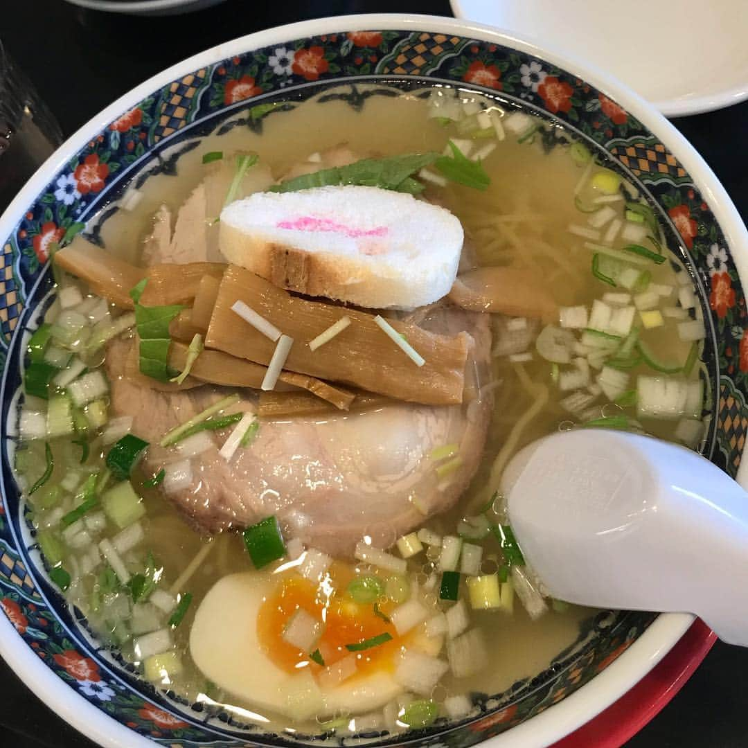 竹原慎二のインスタグラム：「函館 味彩塩拉麺」