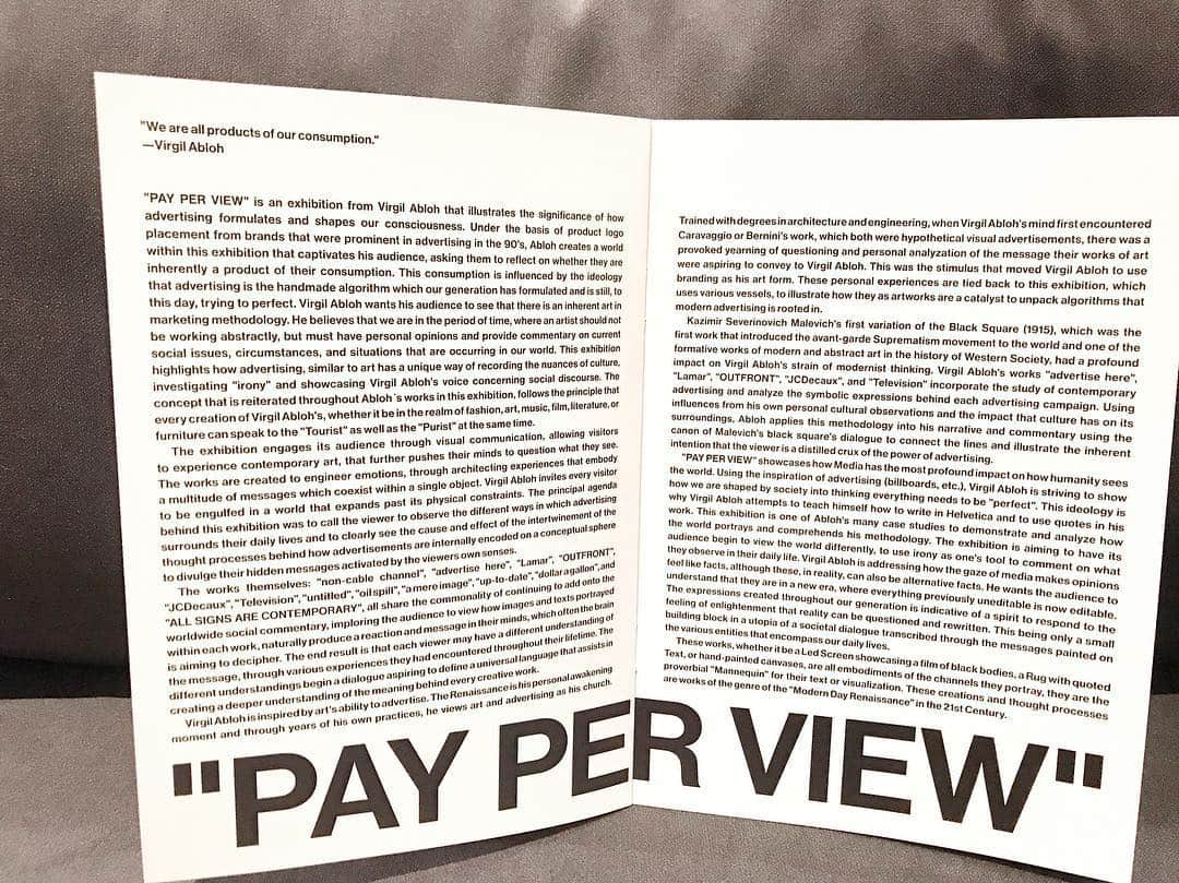 小嶋陽菜さんのインスタグラム写真 - (小嶋陽菜Instagram)「Virgil Abloh “PAY PER VIEW" @kaikaikikigallery」3月17日 0時56分 - nyanchan22