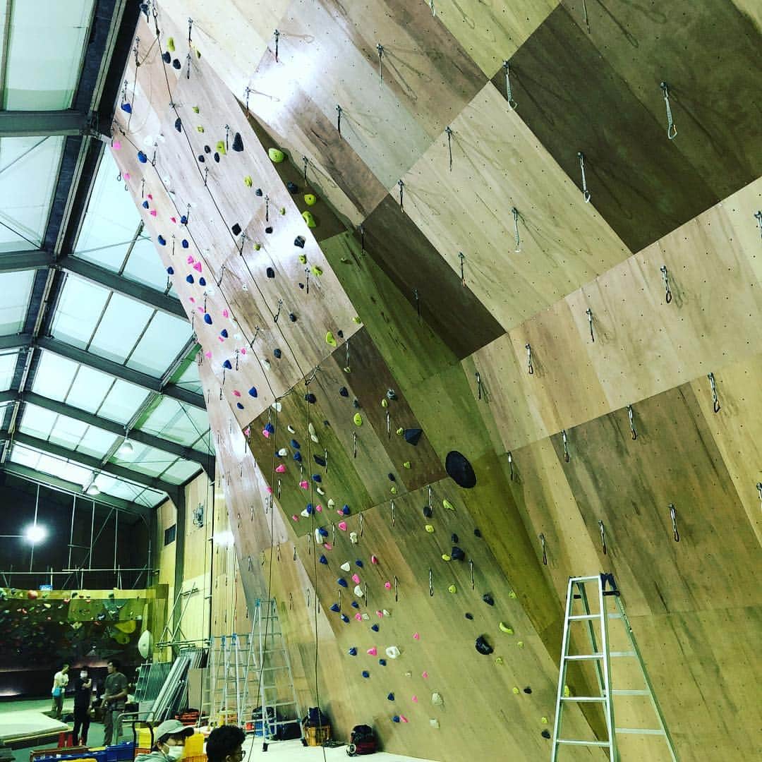 是永敬一郎のインスタグラム：「New wall in climbing JAM!!!!」