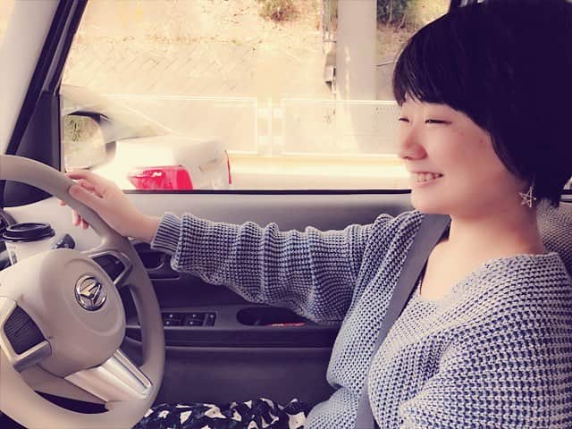 相馬有紀実のインスタグラム：「行ったことのないところにたくさん行ってみたい。 #ドライブ #運転好き #運転ワイルド #目がない #見えてる #笑ってる #目が棒」