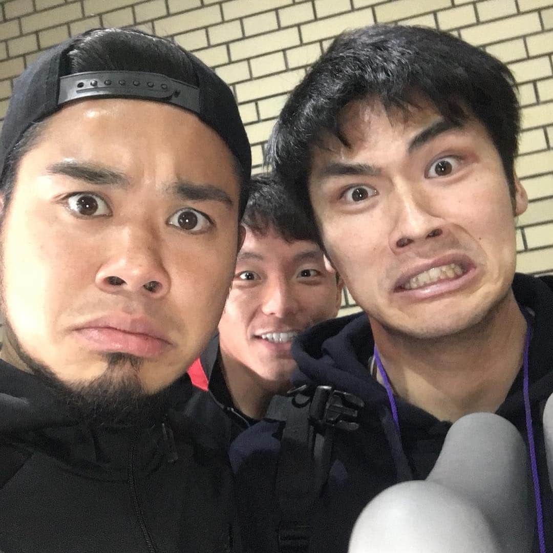 磐瀬剛のインスタグラム：「お疲れ様でした！ 試合後この2人しか写真撮れなかったですど。 #岐阜#富山#京都」