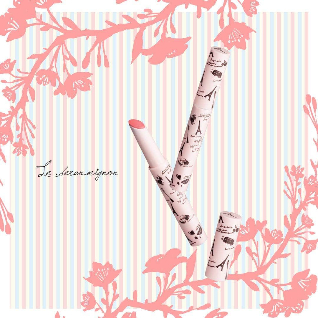 Le・beran・mignon_officialのインスタグラム：「春はもうすぐそこ🍡 桜の季節には春色の #シフォンピーチ カラーのルージュで お出かけしませんか🎁💄🌸？ シフォンの軽さとピーチの甘くジューシーなイメージを兼ね備えた透明感溢れるカラーです🎀 #make #makeup #cosme #beauty #woman #girl #art #paris #pink #日本 #美容 #化粧品 #リップ #ルージュ #マスカラ #アイブロウ #アイシャドウ #アイライナー #spring #春 #恋コスメ #プチプラ #プチプラコスメ」