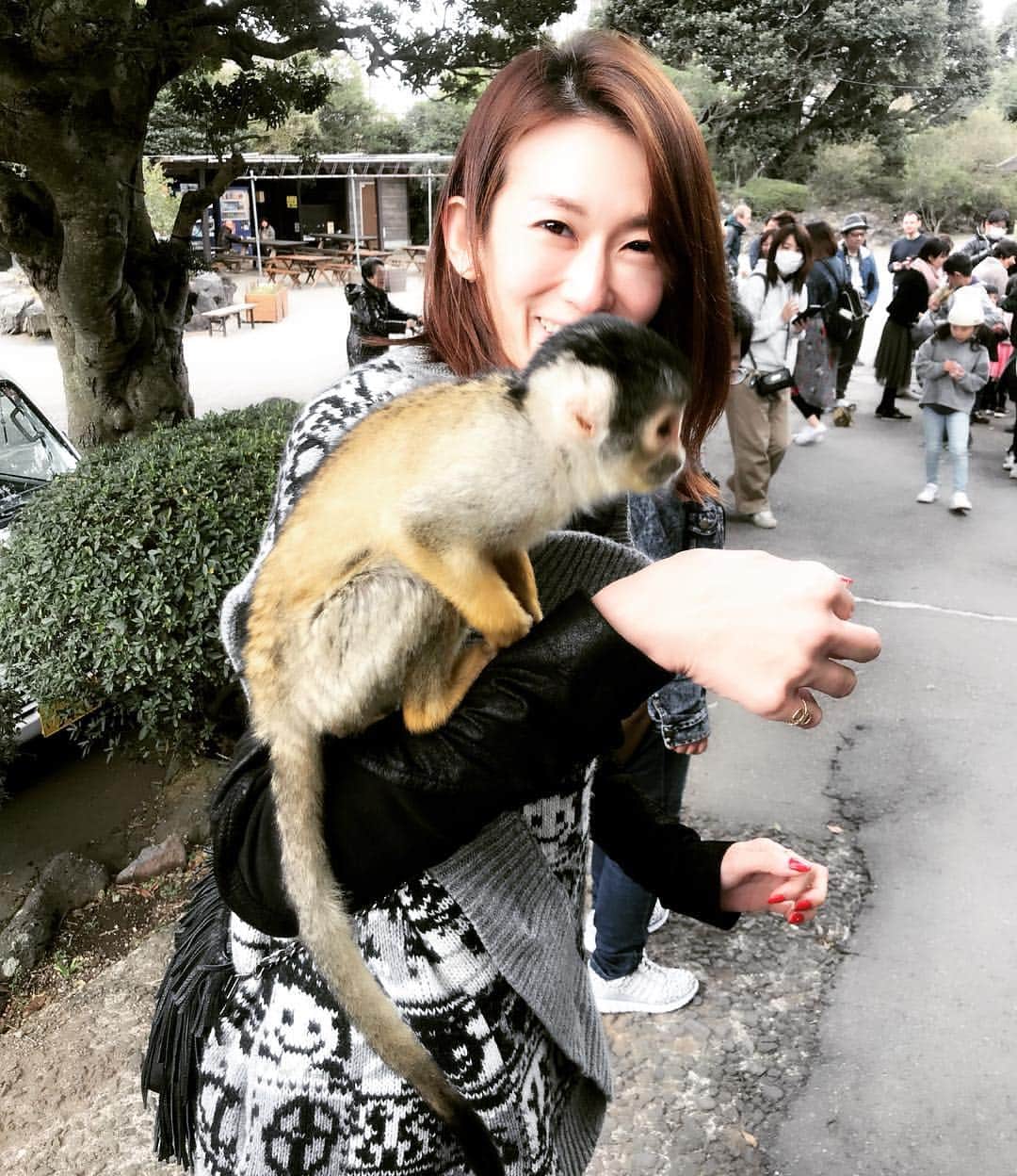 大河内奈々子さんのインスタグラム写真 - (大河内奈々子Instagram)「久しぶりに #シャボテン公園 へ。 #リスザル に押され気味。 ここは動物に触れたり 色々楽しい☺︎ #すっぴんごめんなさい  #伊豆 までお出かけ」3月19日 21時15分 - nanakoohkouchi