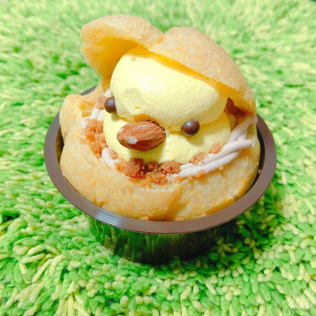 東城咲耶子のインスタグラム：「かわいすぎ🐤 #ひよこ ちゃん🐤 #dessert #sweets #cute #yummy」
