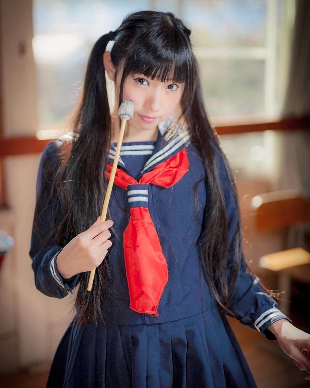 のインスタグラム：「アマレッティ一旦離脱\( *´•ω•`*)/ . . #マシュマロ撮影会 #写真すきな人と繋がりたい #秋元るい #sweetlolita #ootd #japanesegirl #japanesemodel #kawaiigirl #kawaii #portrait #portraits #portraiture #portraitmood #portraitpage #igw_photo #instagood #ig_portrait #ig_japan_portrait  #ポートレートしま専科 #ポートレート  #被写体  #ゆめかわいい  #셀카 #셀피 #훈스타그램 #메이크 #메이크업 #cosplays  #ポートレートモデル #制服」