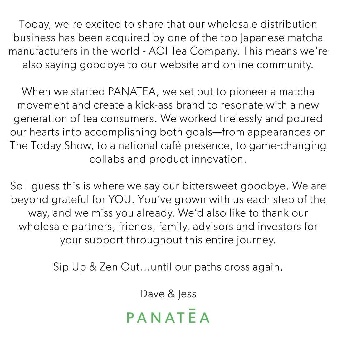 PANATĒAさんのインスタグラム写真 - (PANATĒAInstagram)「BIG NEWS! 👆👆👆 P.S. – What to do now for Clean Green Energy? Our website will remain up for a limited time. So visit our shop to stock up while supplies last.」3月21日 20時05分 - panateamatcha