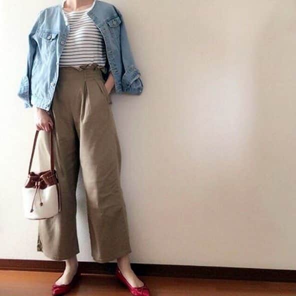 RANKING CHUUN fashionランキングチューンのインスタグラム：「. RANKING CHUUN fashion .  @miiriin500827  さんの ＜春の大人カジュアルコーデBEST5＞ . 第１位はベーシックシンプルコーデ✨ . デニムジャケット▶ @ropepicnic_official ボーダートップス▶@uniqlo チノワイドパンツ▶  @gu_global バッグ▶  @kalie_official . ♥ワンポイント 定番ベーシック服でシンプルに♪ . 以上、@miiriin500827  さんの ＜春の大人カジュアルコーデBEST5＞でした💎 春に着たい大人シンプルコーデばかりでしたね😆！ . 次回はコーデが登場するでしょうか！お楽しみに🌠 . #rankingchuun #ファッション#fashion  #オシャレ #きょコ #着画 #instafashion #ootd #スナップミー  #デニムジャケット #おしゃれさんと繋がりたい #フォローミー  #いつコ #outfit  #大人カジュアルコーデ#大人コーデ #上品コーデ #コーディネート探検隊  #ママコーデ #コーデ女子部 #ootd_kob #デニムジャケット」