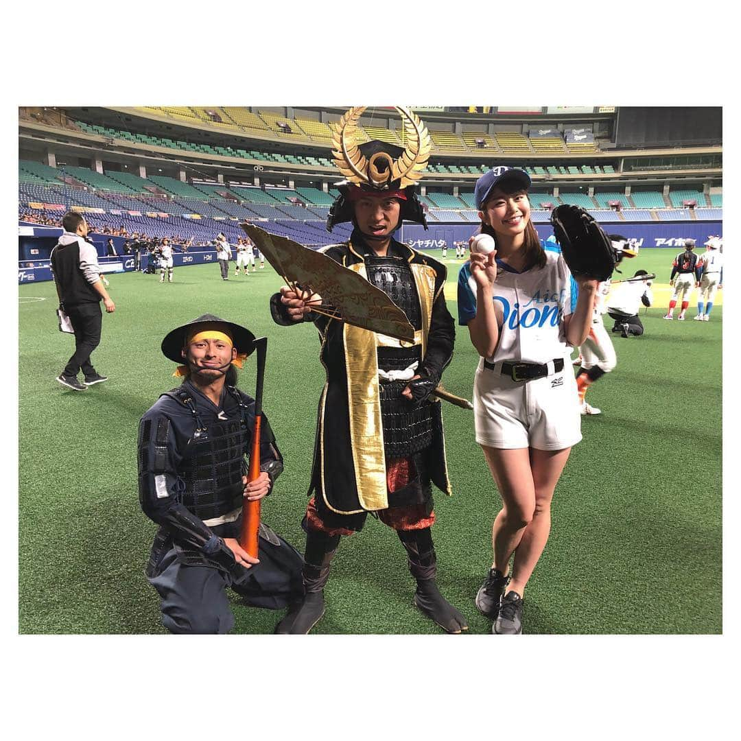 稲村亜美さんのインスタグラム写真 - (稲村亜美Instagram)「3月21日ナゴヤドームにて女子プロ野球開幕しましたー😘！今回はディオーネのユニホームを着ての始球式でした！バッターは徳川家康さん！！！🤭🤭🤭今年も女子プロ野球の神サポーターをさせていただきます！！！！皆さんぜひ応援してくださいー！」3月23日 21時46分 - inamura_ami