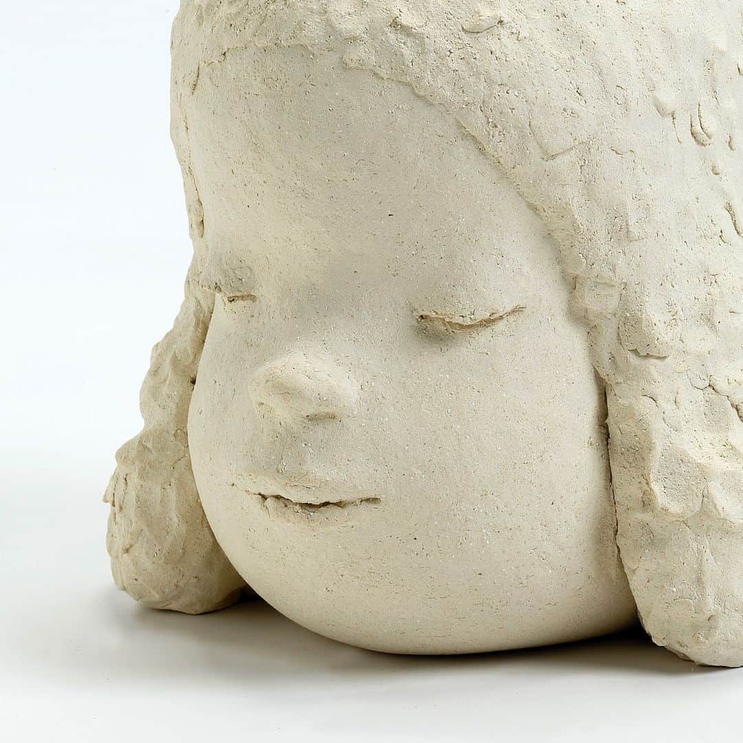 奈良美智のインスタグラム：「ceramic works.... all 2018. for my show in Hong Kong. will show paintings and drawings, too.」