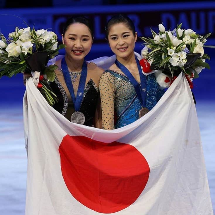 キャシー・リードさんのインスタグラム写真 - (キャシー・リードInstagram)「おめでとう❣️😍🤩👏👏🎌🎌✨#wakabahiguchi #satokomiyahara #teamjapan #2018worldfigureskatingchampionships」3月24日 13時18分 - cmr2070