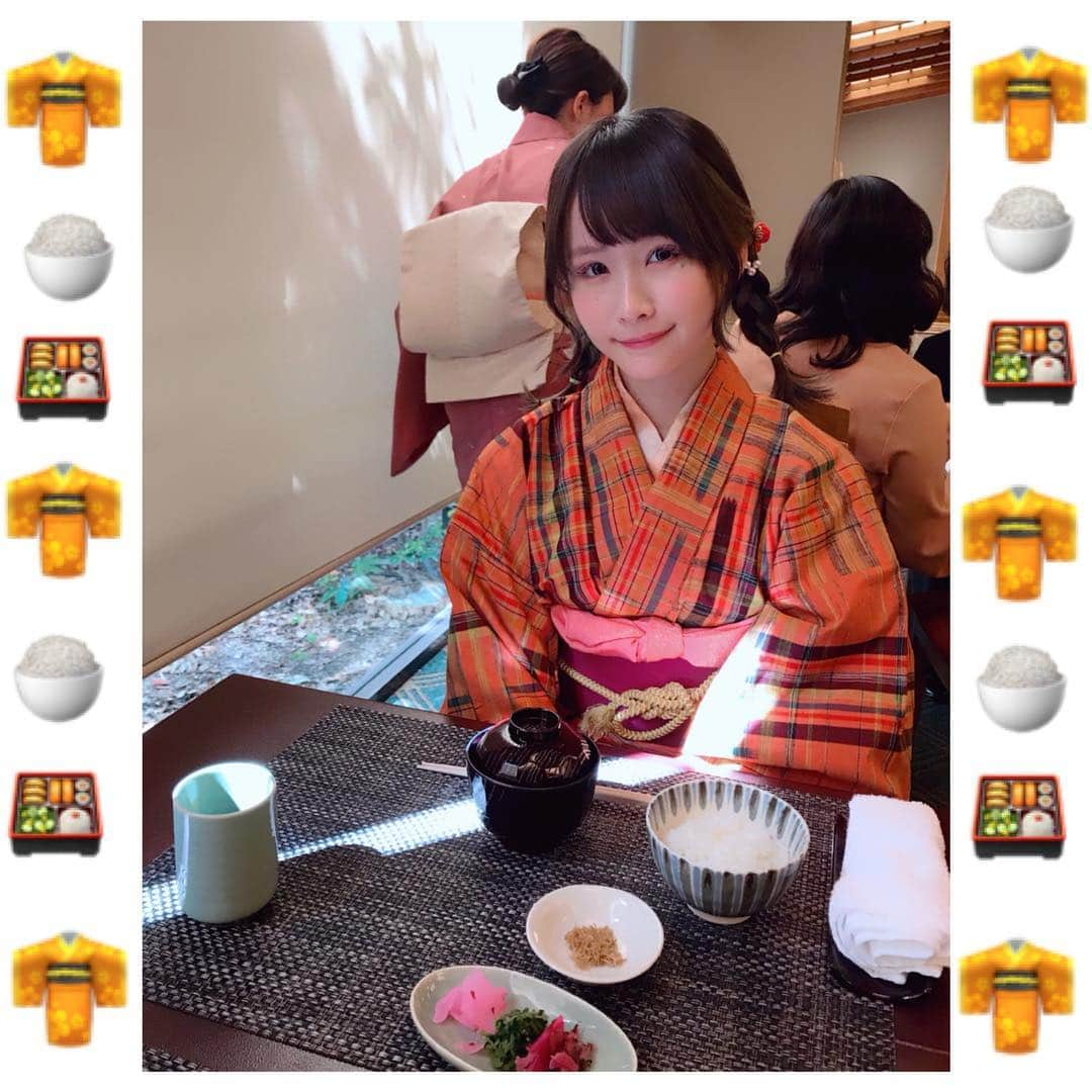 増井みおさんのインスタグラム写真 - (増井みおInstagram)「にっこりさん☺️ #着物 #KIMONO #懐石料理」3月24日 15時37分 - mio006